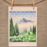 Mount Rainier  |  Washington State - Watercolor Prints