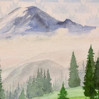 Mount Rainier  |  Washington State - Watercolor Prints